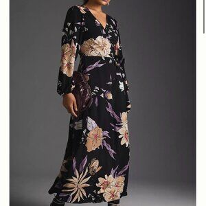 Anthropologie Hutch Long-Sleeve Wrap Dress